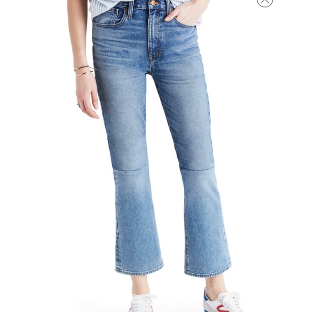 Madewell Retro Crop Bootcut Two Tone Edition Jeans
